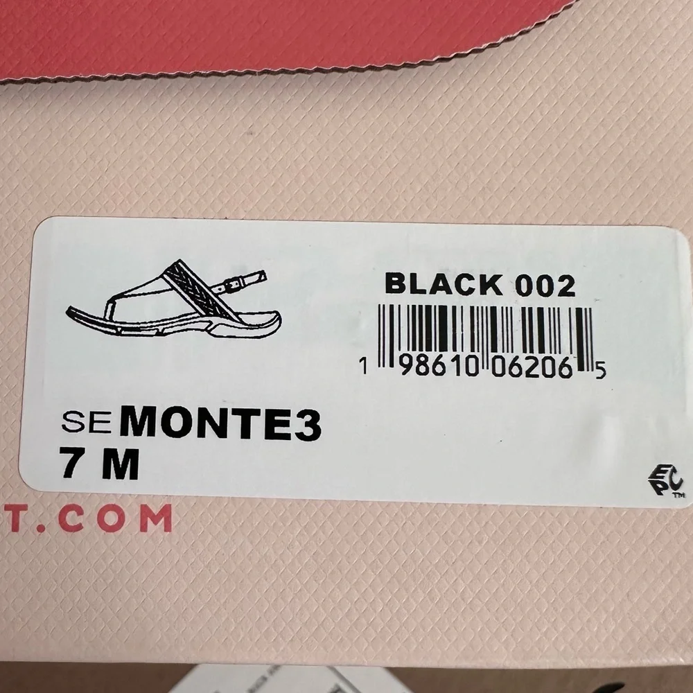 Easy Spirit Monte black patent sandals women’s 7 NEW